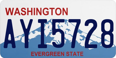 WA license plate AYI5728