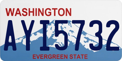 WA license plate AYI5732