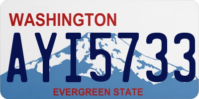 WA license plate AYI5733
