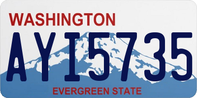 WA license plate AYI5735