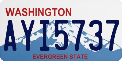 WA license plate AYI5737