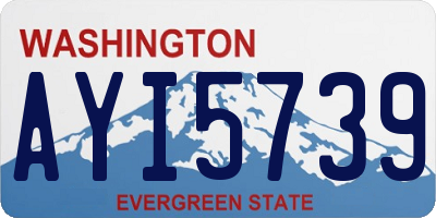 WA license plate AYI5739