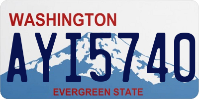 WA license plate AYI5740