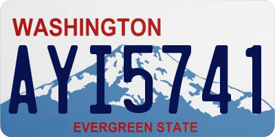 WA license plate AYI5741