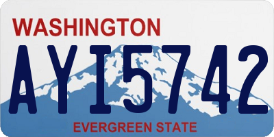 WA license plate AYI5742