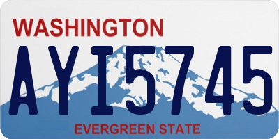 WA license plate AYI5745