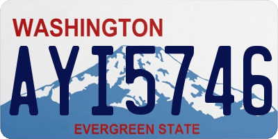 WA license plate AYI5746