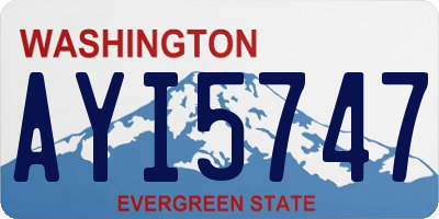 WA license plate AYI5747
