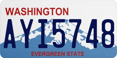 WA license plate AYI5748