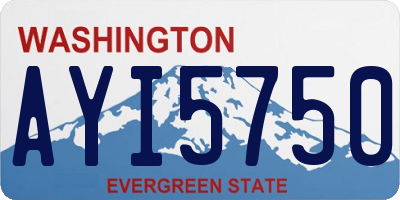WA license plate AYI5750