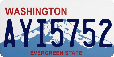 WA license plate AYI5752