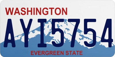WA license plate AYI5754