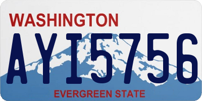 WA license plate AYI5756