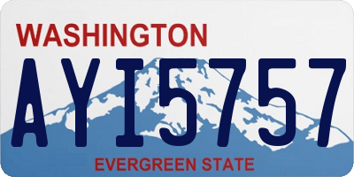 WA license plate AYI5757