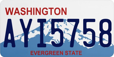 WA license plate AYI5758