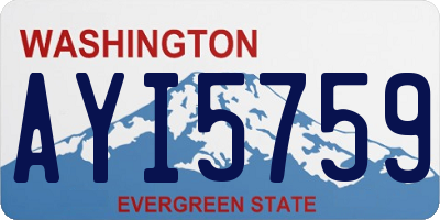 WA license plate AYI5759