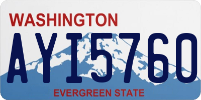 WA license plate AYI5760