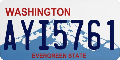 WA license plate AYI5761
