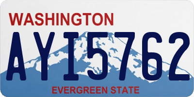 WA license plate AYI5762