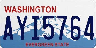 WA license plate AYI5764