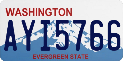 WA license plate AYI5766