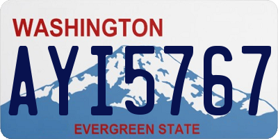 WA license plate AYI5767