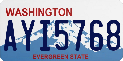 WA license plate AYI5768