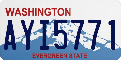 WA license plate AYI5771