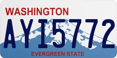 WA license plate AYI5772
