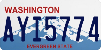 WA license plate AYI5774
