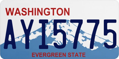 WA license plate AYI5775