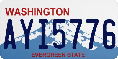 WA license plate AYI5776