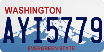 WA license plate AYI5779