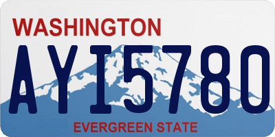 WA license plate AYI5780