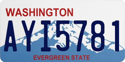 WA license plate AYI5781