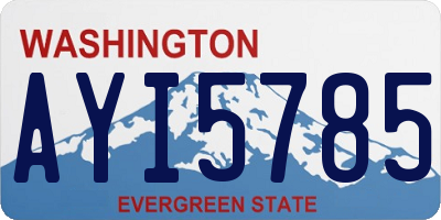 WA license plate AYI5785
