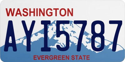 WA license plate AYI5787