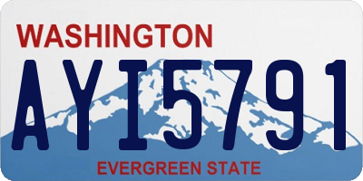 WA license plate AYI5791
