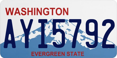 WA license plate AYI5792