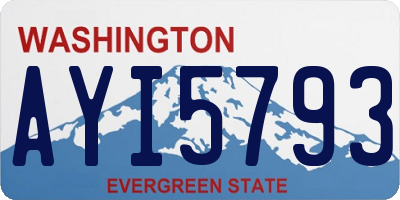 WA license plate AYI5793