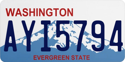 WA license plate AYI5794