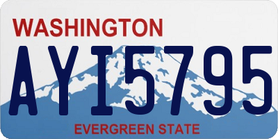 WA license plate AYI5795