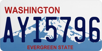 WA license plate AYI5796