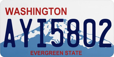 WA license plate AYI5802