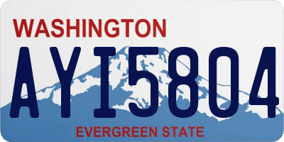 WA license plate AYI5804