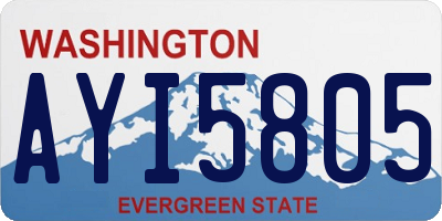 WA license plate AYI5805