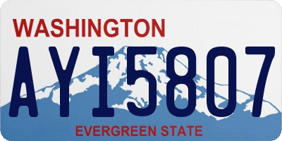 WA license plate AYI5807