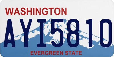 WA license plate AYI5810