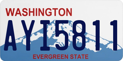 WA license plate AYI5811