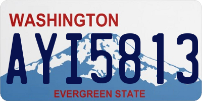 WA license plate AYI5813